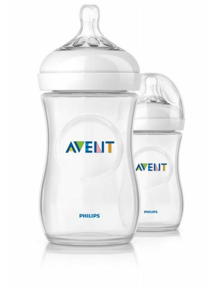 NEW Avent Natural Bottle 9oz/260ml Twin Pack  